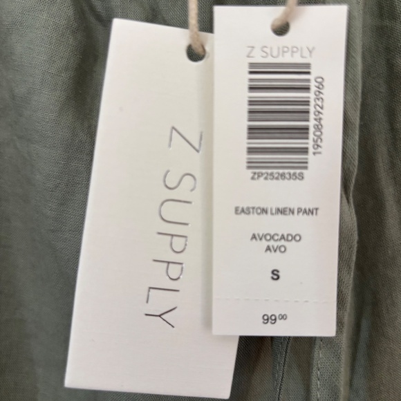 NWT Z Supply Wide Leg Linen Pants - Picture 2 of 3